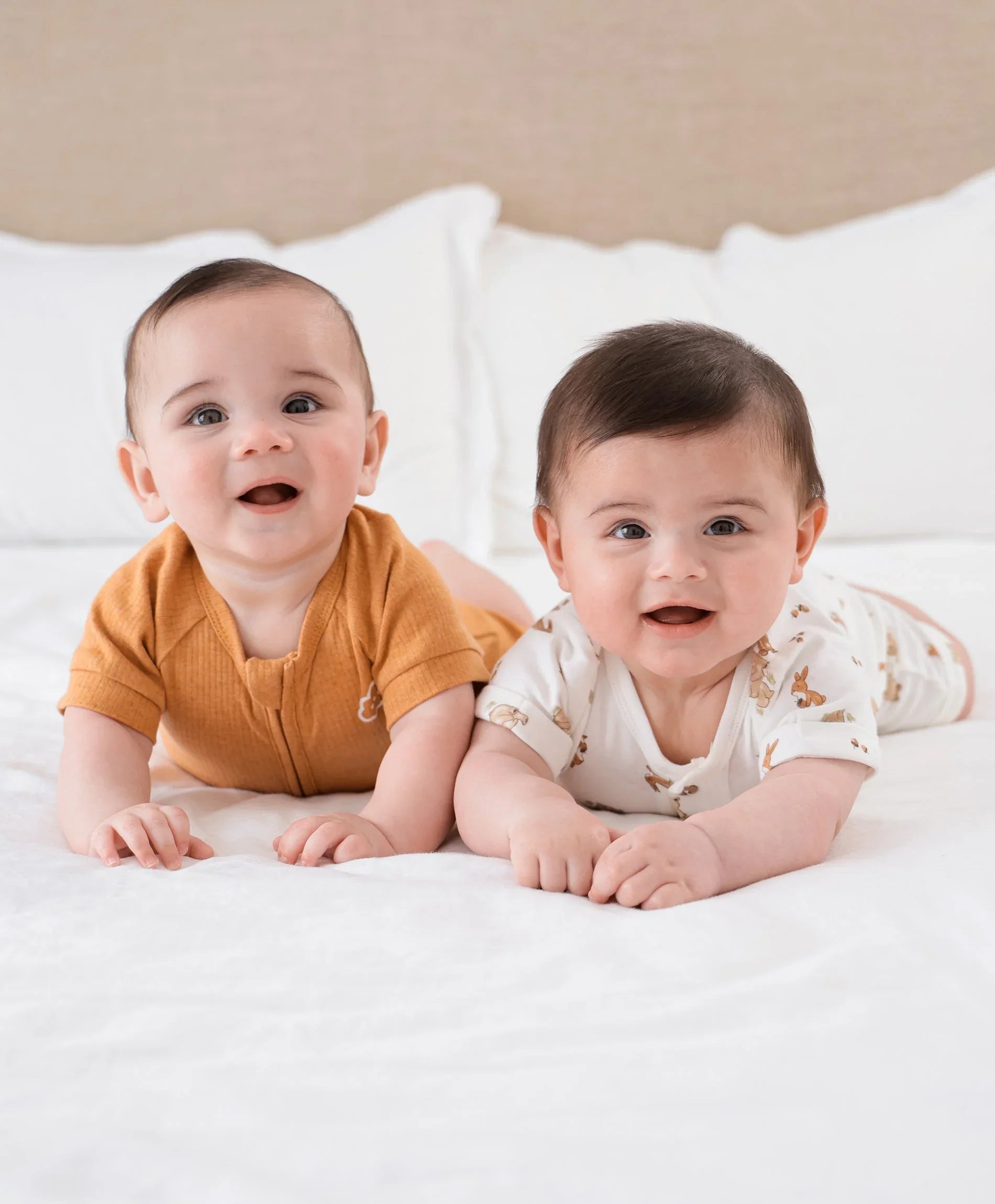 Organic Cotton Romper - Bear &amp; Bunny