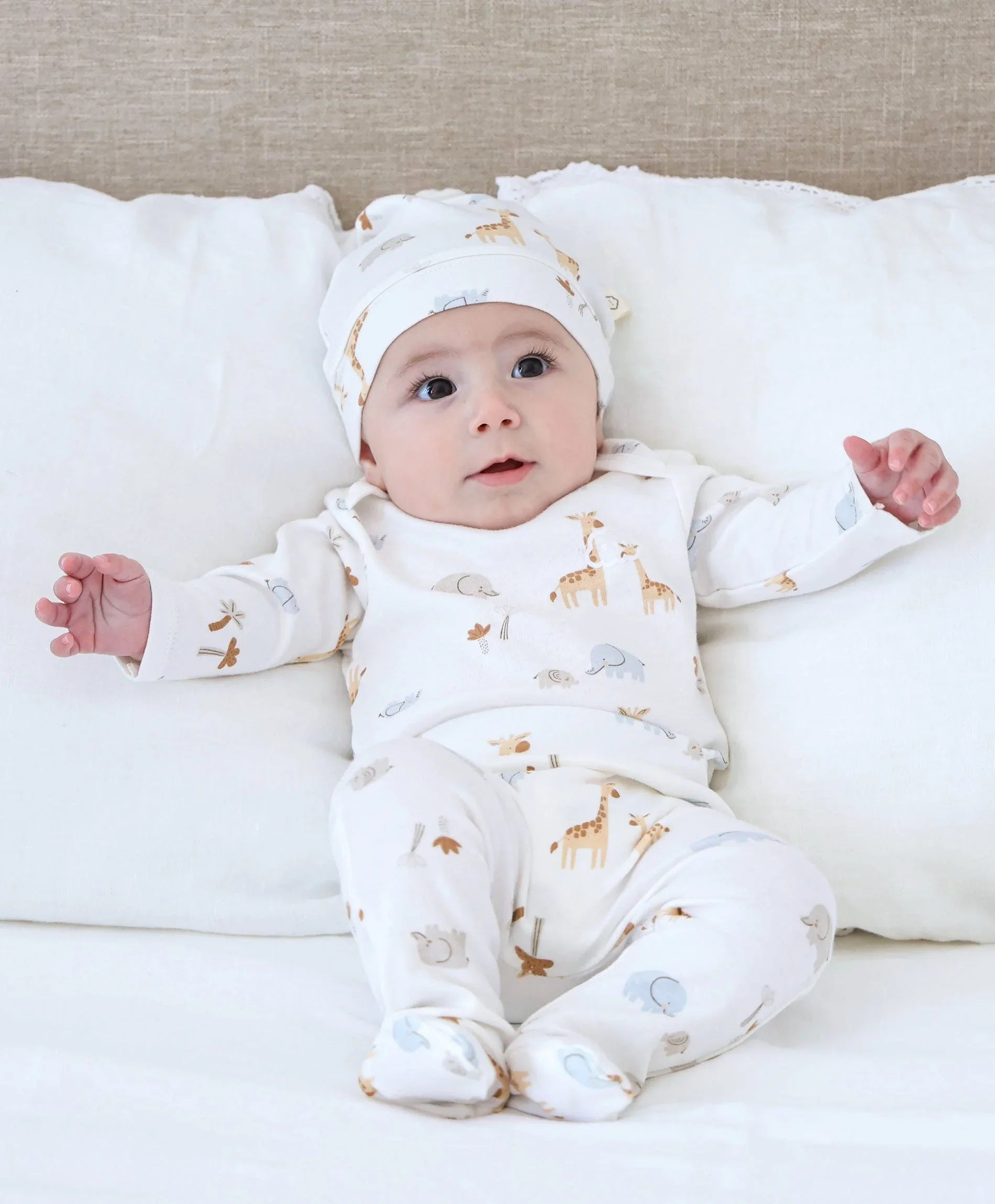 6PC Essentials Set - Safari Lummi in Colour Babywear