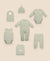 6PC Essentials Set - Heather Sage Green Lummi in Colour Babywear