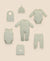 6PC Essentials Set - Heather Sage Green Lummi in Colour Babywear