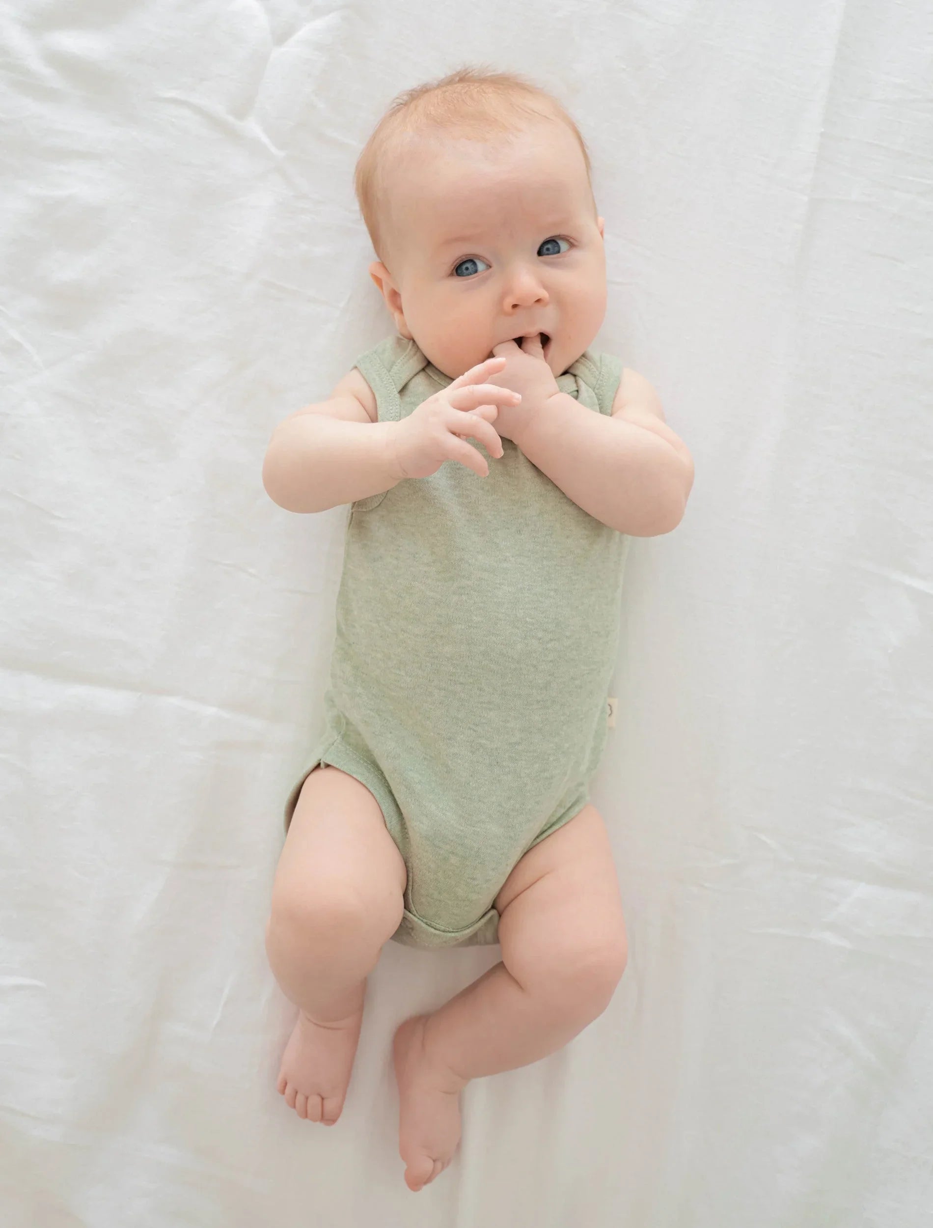 Organic Cotton 6PC Essentials Set - Heather Sage Green