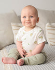 Baby short sleeve bodysuit - Avocados Lummi in Colour Babywear