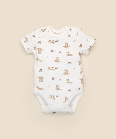 Short sleeve bodysuit - Bear & Fox Lummi in Colour Babywear