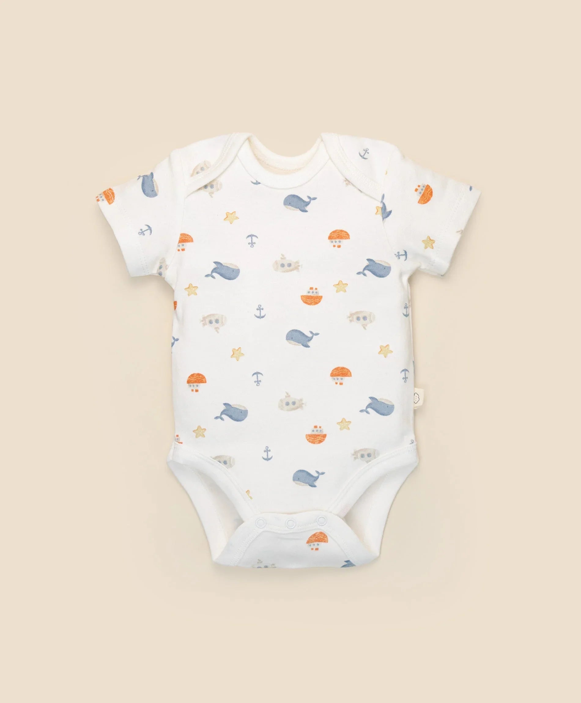 Short sleeve bodysuit - Sea Lummi in Colour Babywear