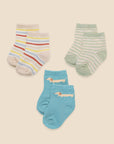 3pk Baby Socks - Stripes set