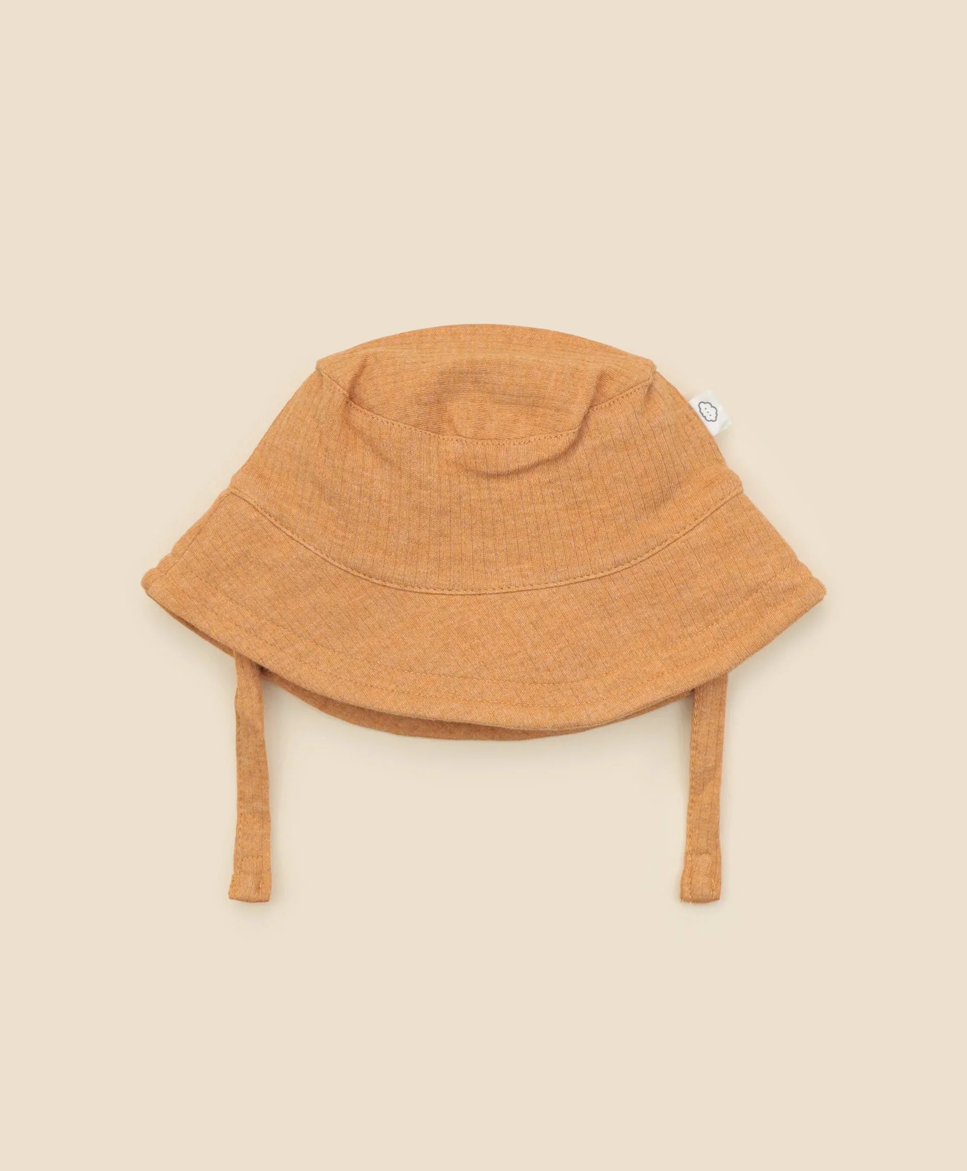 Organic Cotton Sun Hat - Heather Caramel