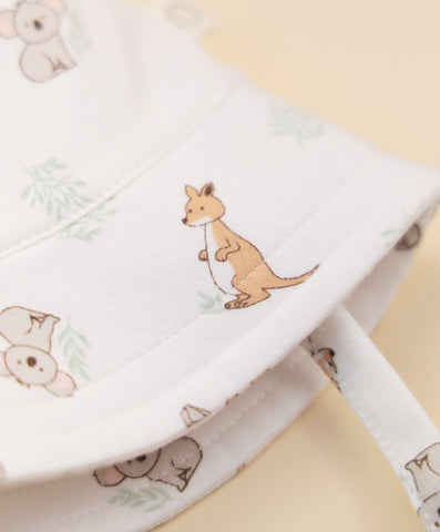 Sun hat - Kangaroo & Koala Lūmmi in Colour™ Babywear