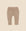 Organic Cotton Track Pants - Brown baby track pants in heather brown with button placket, side pockets and rolled cuffs for parents seeking soft organic babywear.