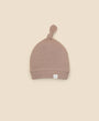 Organic Cotton Waffle Beanie - Mocha