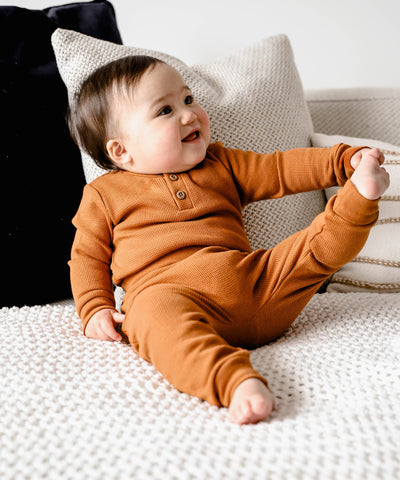 Waffle Baby Leggings - Ginger Lummi in Colour Babywear