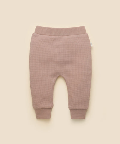 Waffle Baby Leggings - Mocha Lummi in Colour Babywear