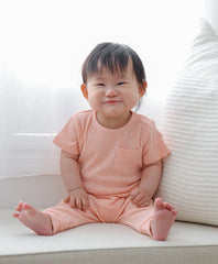 Comfy Baby T-Shirt - Heather Pink Lūmmi in Colour™ Babywear