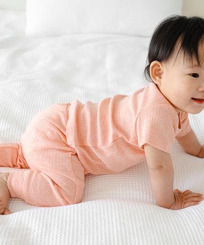Comfy Baby Leggings - Heather Pink Lūmmi in Colour™ Babywear